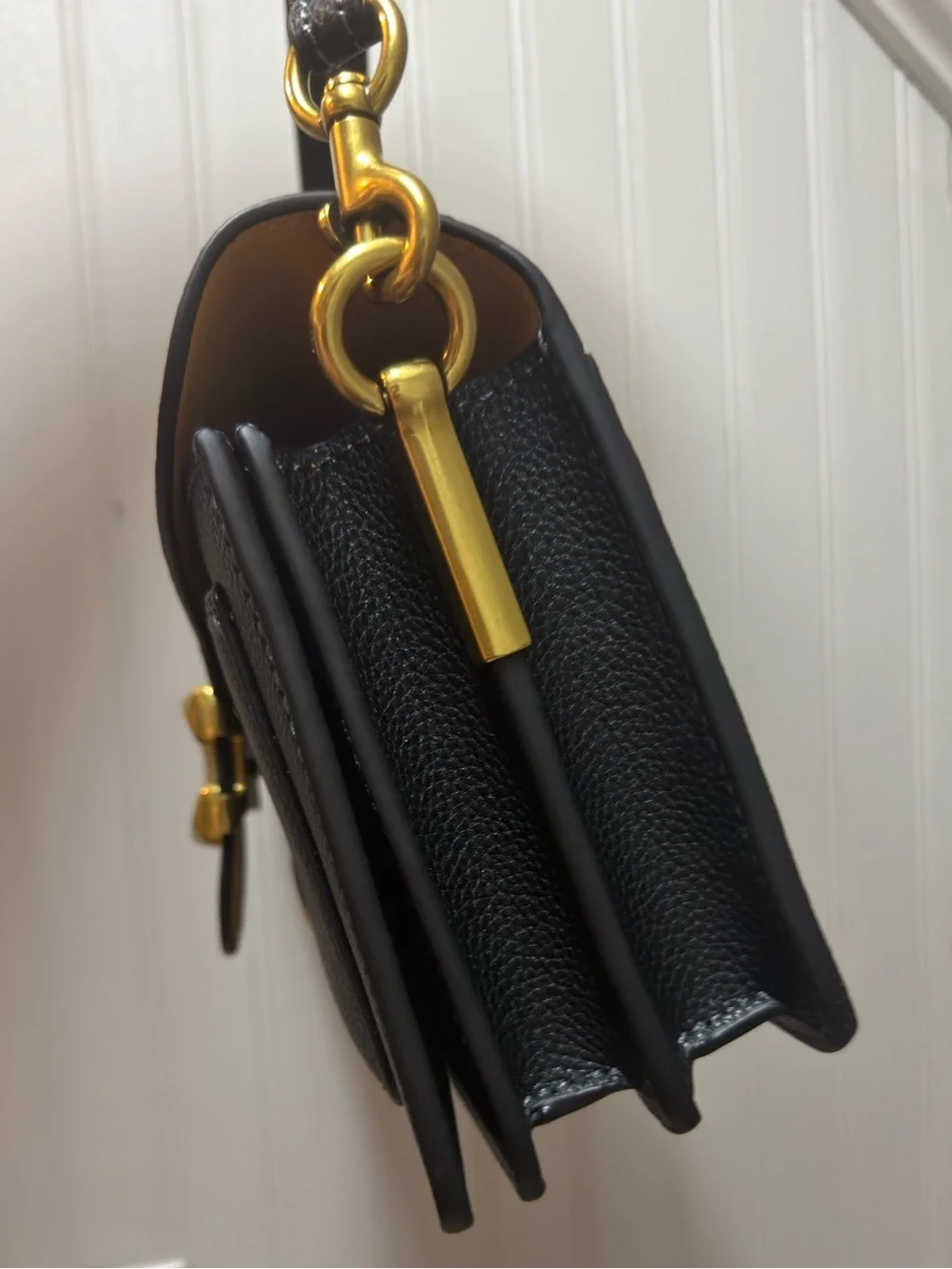 Coach Tabby 26 Black Pebbled Leather Shoulder Bag